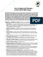 Summary of Approved Changes in The 2013-2016 ISSF Rules: GENERAL TECHNICAL RULES (Apply To All Disciplines)