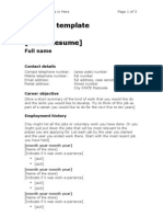 Resume Template-Standard