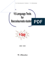 15 Language Tests For Bac. Students