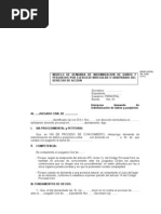 Modelo de Demanda de Indemnizacion de Danos y Perjuicios Por Ejercicio Irregular o Arbitrario Del Derecho de Accion