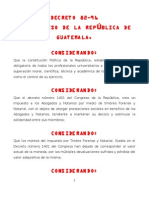 Ley de Timbre Forense y Notarial DECRETO 82-96