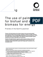 Palm Oil Biofuel Position