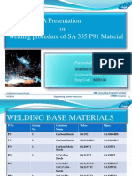 Welding of P91