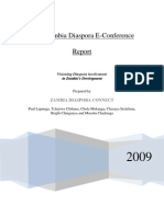 2008 Zambia Diaspora Econference Report