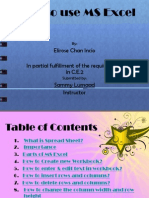 How To Use Ms Excel