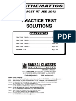 RT Solutions-Practice Test Papers XIII VXY 1 To 6 Sol