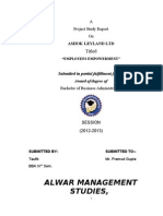 Alwar Management Studies,: Titled