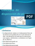 Concepto de Disposicion de Planta