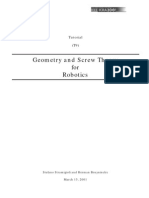 Geometry and Screw Theory For Robotics