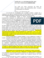 A Psicanalise e A Determinacao Dos Fatos Nos Processos Juridicos