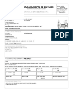 Nota Fiscal Eletronica de Serviços - SEFAZ - PMS