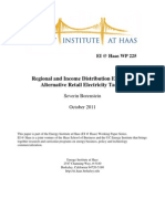 Regional and Income Distribution Effects of Alternative Retail Electricity Tariffs