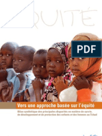 Vers Une Approche Basée Sur L'équité: Bilan Synthétique Des Principales Disparités en Matière de Survie, de Développement Et de Protection Des Enfants Et Des Femmes Au Tchad (UNICEF, 2010)