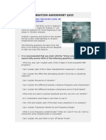 Vibration Assessment Quiz