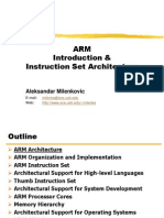 ARM Introduction & Instruction Set Architecture: Aleksandar Milenkovic