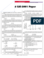 CAT 2001 Solved Paper