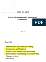 More On Java: CS4280 Advanced Internet Applications Development