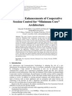 Functional Enhancements of Cooperative Session Control For "Minimum Core" Architecture