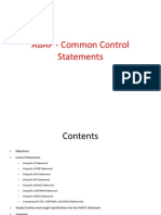 07 - ABAP - Common Control Statements