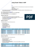 Accessing Cluster Tables in SAP