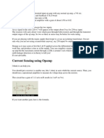 Current Sensing Using Opamp