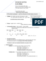 Statistics 1 AQA Revision Notes