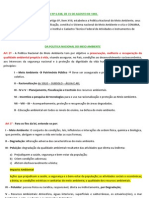 Resumo LEI #6.938, DE 31 DE AGOSTO DE 1981