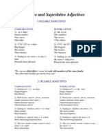 Comparative and Superlative Adjectives