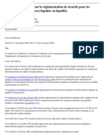 Réglementation de Sécurité Pour Les Pipelines À Hydrocarbures Liquides Ou Liquéfiés PDF