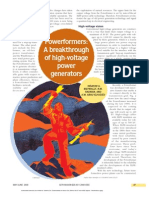 Powerformers: A Breakthrough of High-Voltage Power Generators