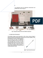 Calibration of The Liquid in Glass, Gas (Vapor) Pressure and Bi-Metal Devices