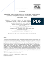 Dysthymia Clinical Picture, Extent of Overlap With Chronic Fatigue PDF