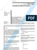 NBR 13032 - Execucao de Retifica de Motores