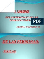 Presentacion Unidad II - de Las Personas y de Las Cosas