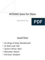 Nyssma Solos For Oboe