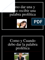 Como Dar y Recibir Uan Palabra Profetica