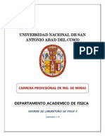 Informe de Laboratorio FISICA II - 2