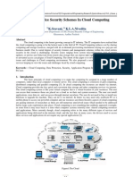 Effective Service Security Schemes in Cloud Computing: K.Sravani, K.L.A.Nivedita