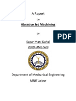 Abrasive Jet Machining