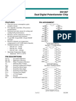 DS1267 Dual Digital Potentiometer Chip: Features Pin Assignment