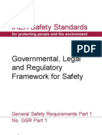 Governmental Legal and Regulatory Framework For Safety