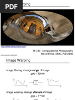 Image Warping: 15-463: Computational Photography Alexei Efros, CMU, Fall 2005