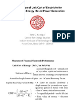 Estimation of Unit Cost of Electricity-Final - Dr. T.C. Kandpal