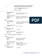 TRB PG Syllabus For English