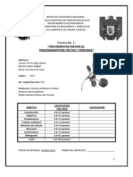 Tratamientos Previos Al Procesamiento de Frutas y Verduras.