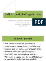 SME in The Global Supply Chain: Logistics: Key Component of Competitive Strategy