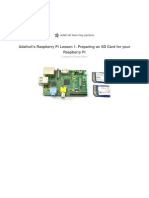 Adafruit Raspberry Pi Lesson 1 Preparing and SD Card For Your Raspberry Pi