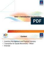 Unit 1 - Introduction To Inventory Management