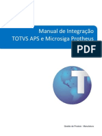 Manual de Integração APS X Microsiga Protheus