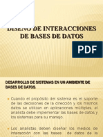 Diseño de Interacciones de Bases de Datos